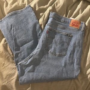 LEVIS high waisted cropped flared